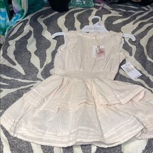 Jessica Simpson Cream Kids Casual Dress